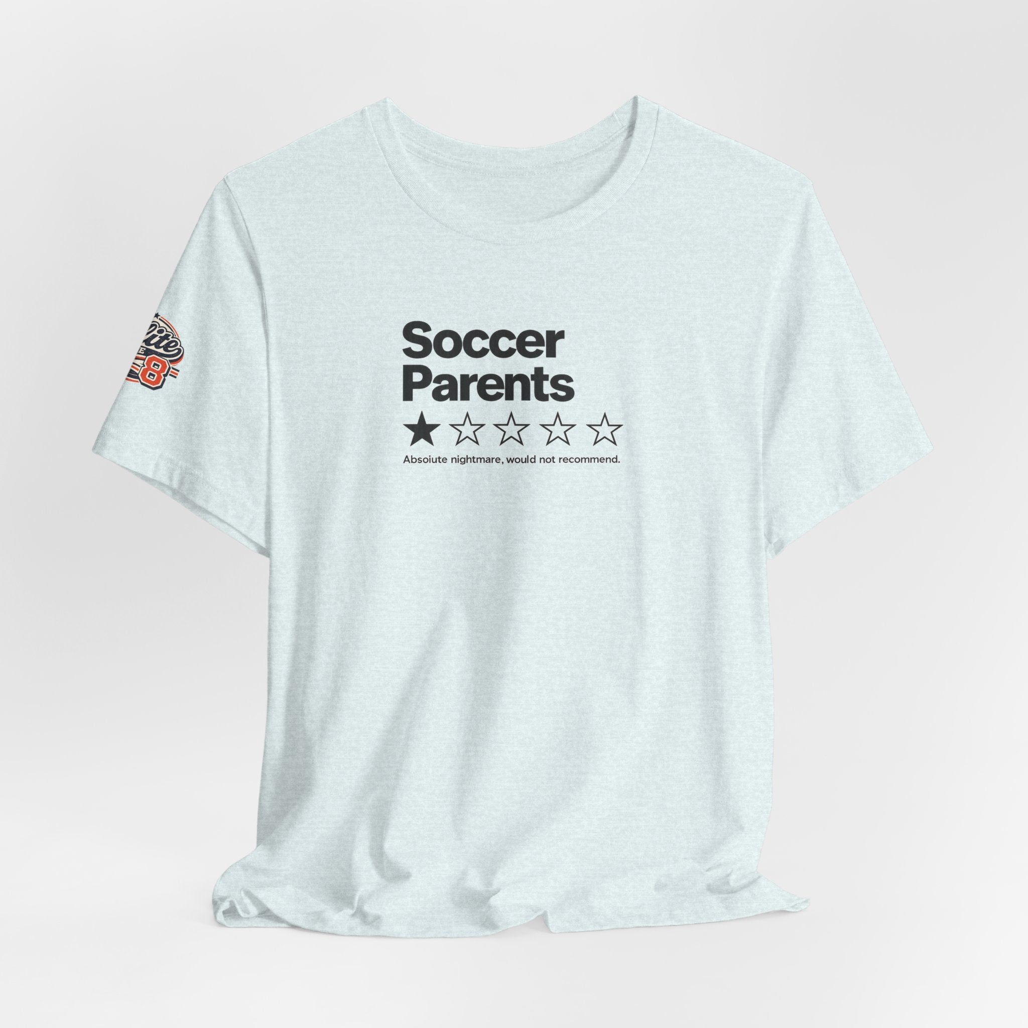 Soccer Parents 1-Star Review Tee — Funny Soccer Mom/Dad Shirt