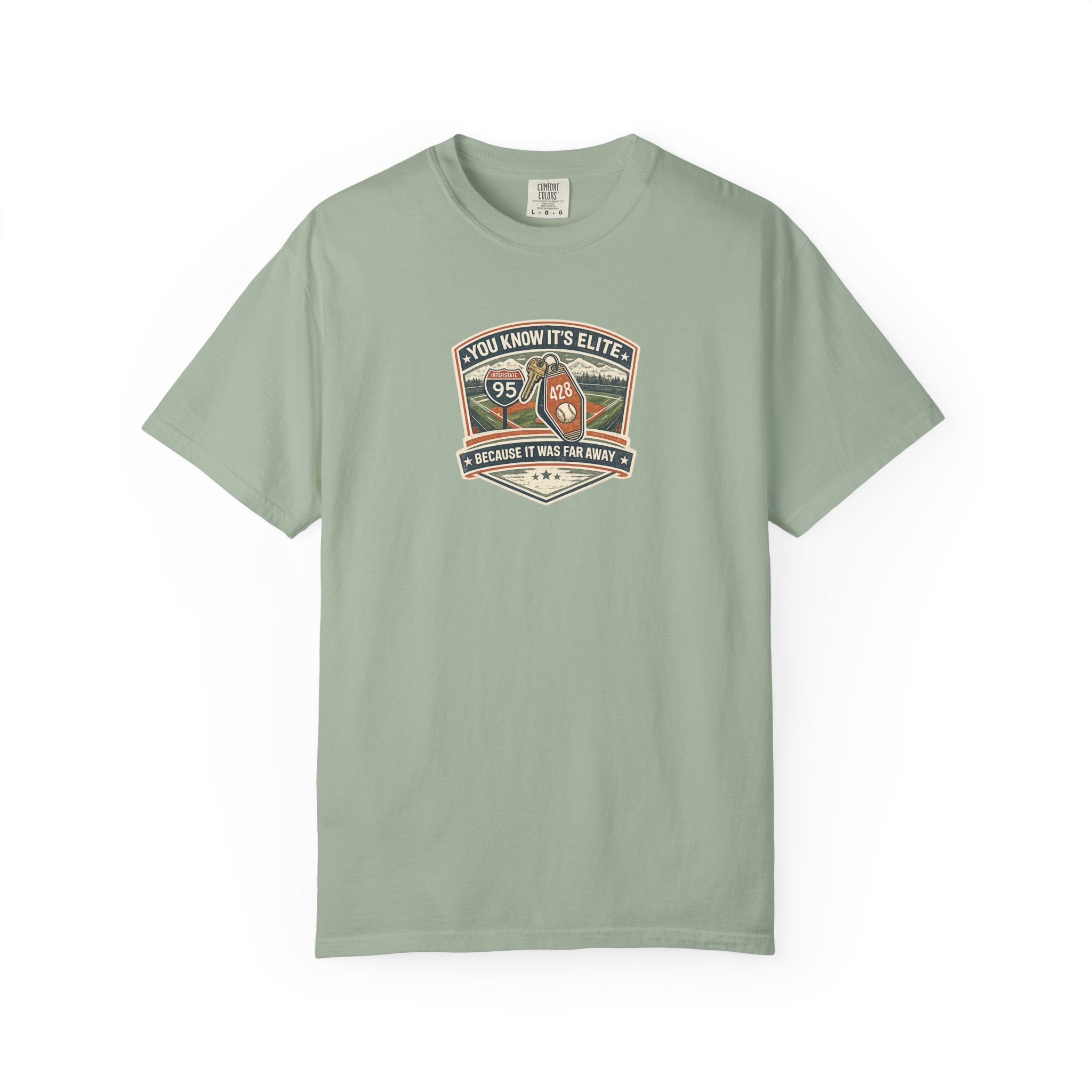 You Know It’s Elite Because It Was Far Away Baseball Tee