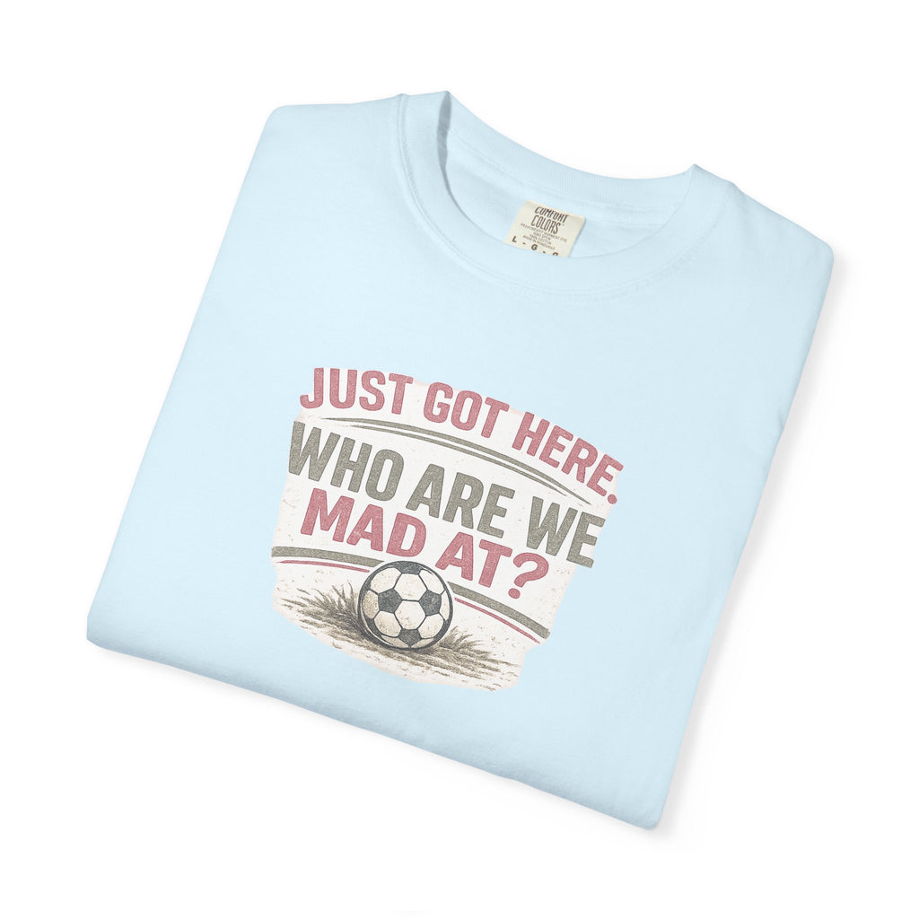 Just Got Here Vintage Soccer Tee