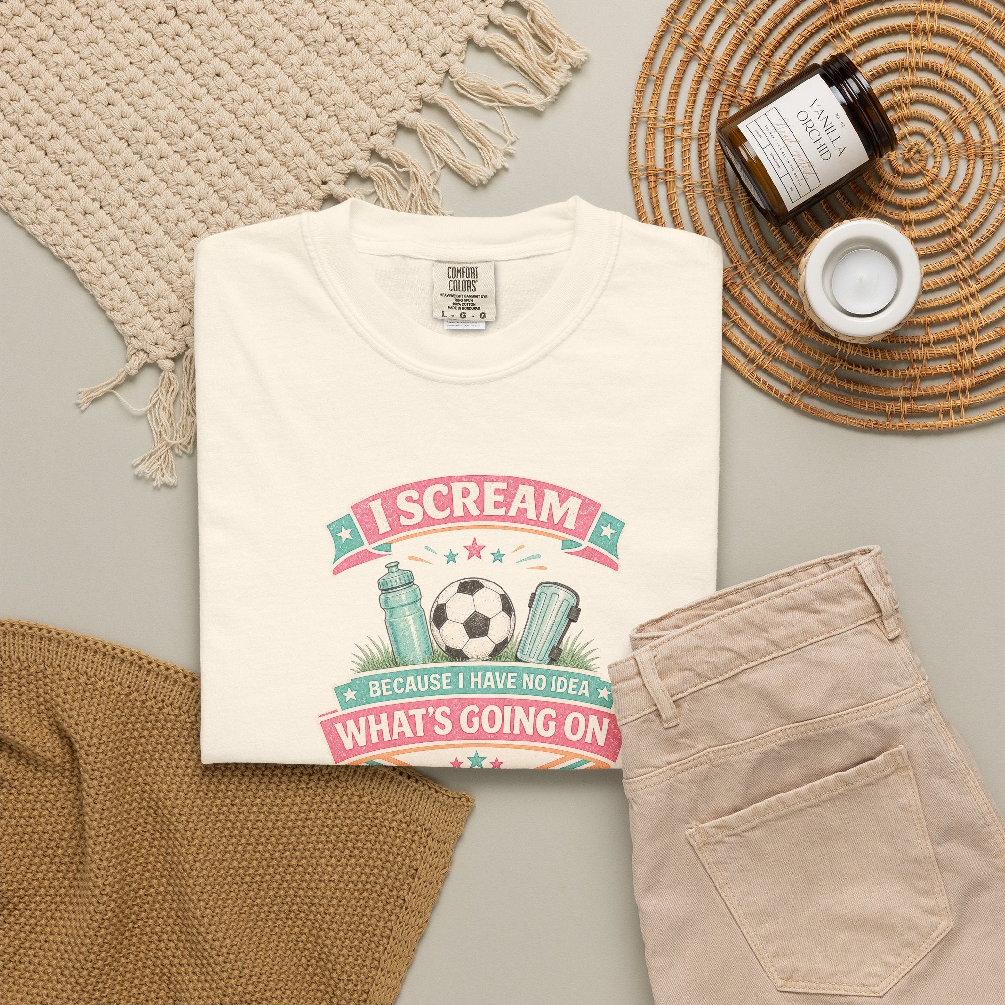 I Scream Because I Have No Idea What's Going On Soccer Tee