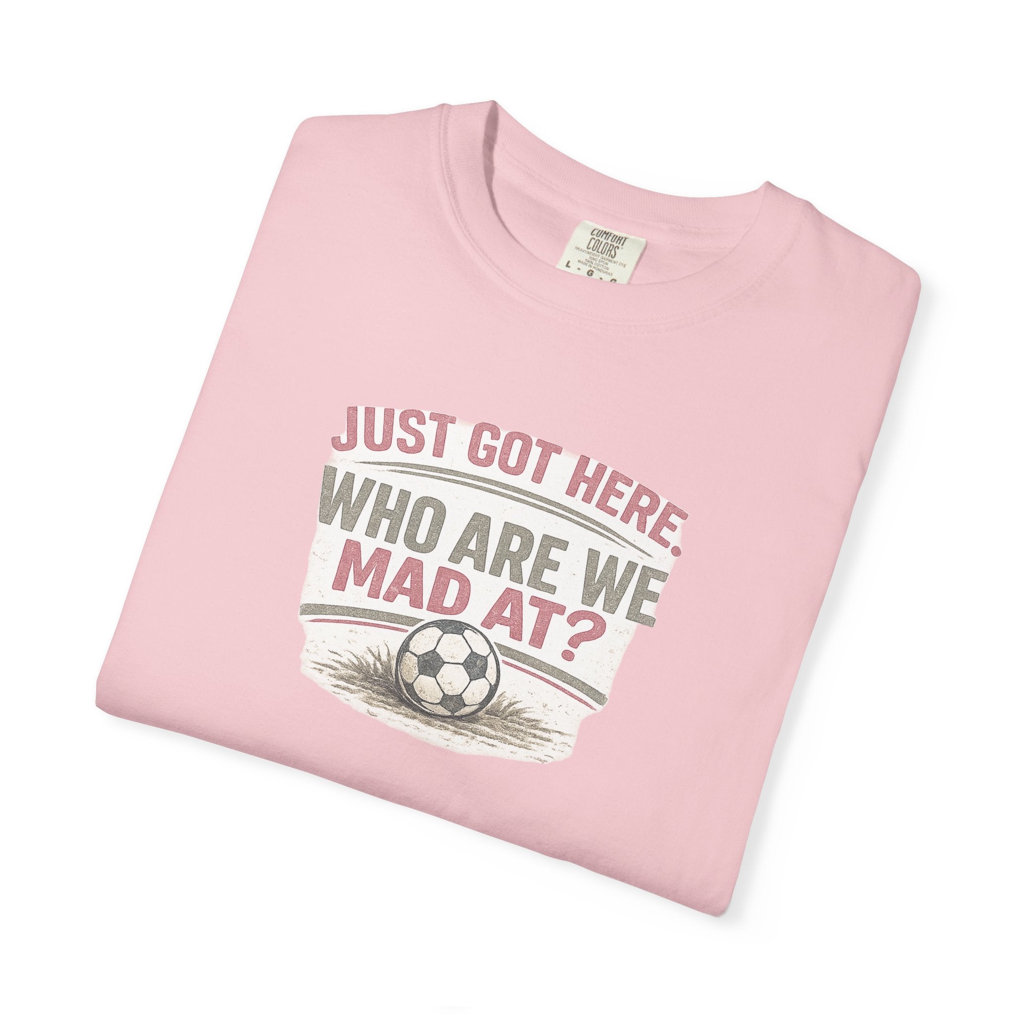Just Got Here Vintage Soccer Tee
