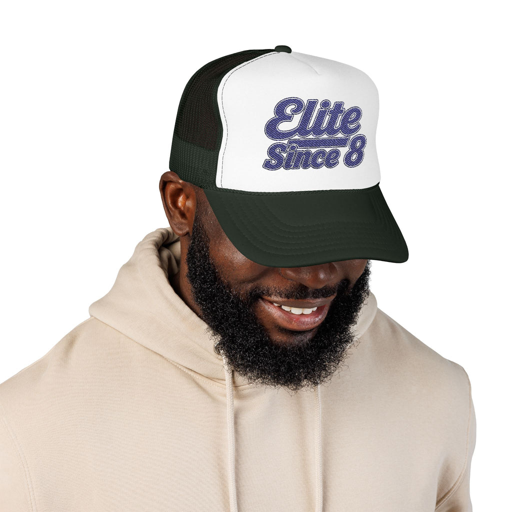 Trucker Hat - "Elite Since 8" Vintage Script Snapback