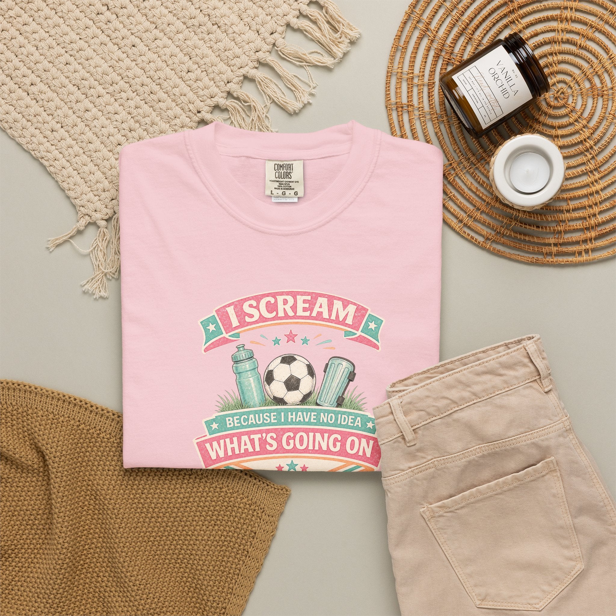 I Scream Because I Have No Idea What's Going On Soccer Tee