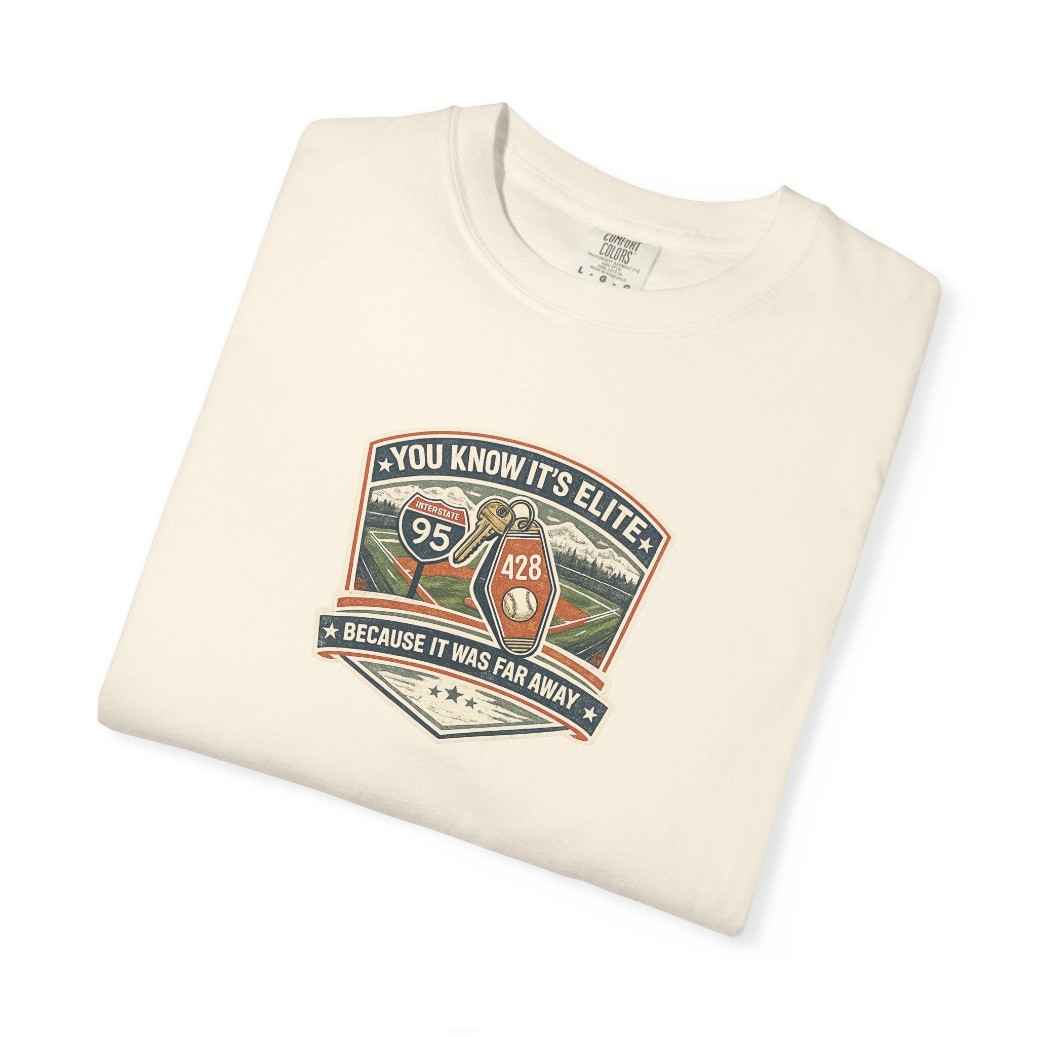 You Know It’s Elite Because It Was Far Away Baseball Tee