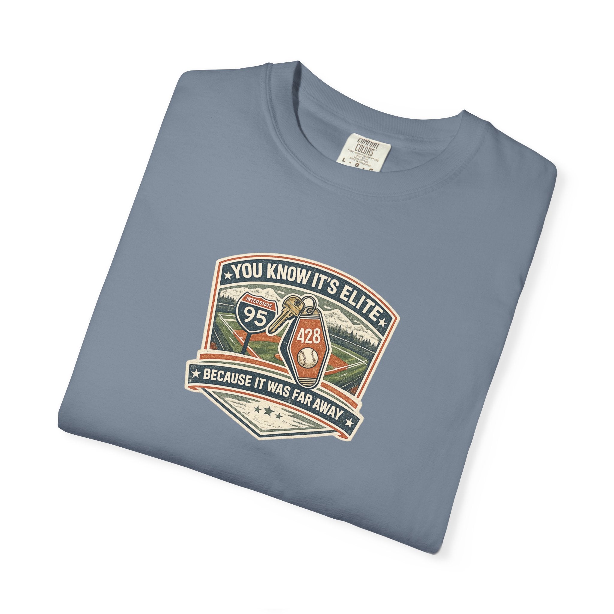 You Know It’s Elite Because It Was Far Away Baseball Tee