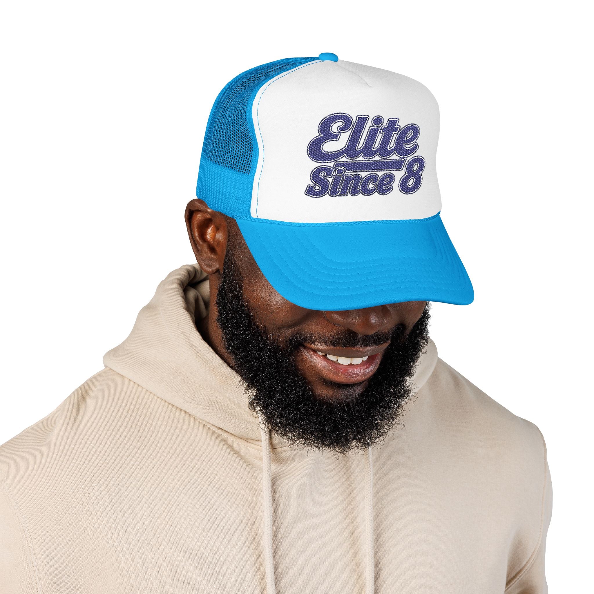 Trucker Hat - "Elite Since 8" Vintage Script Snapback