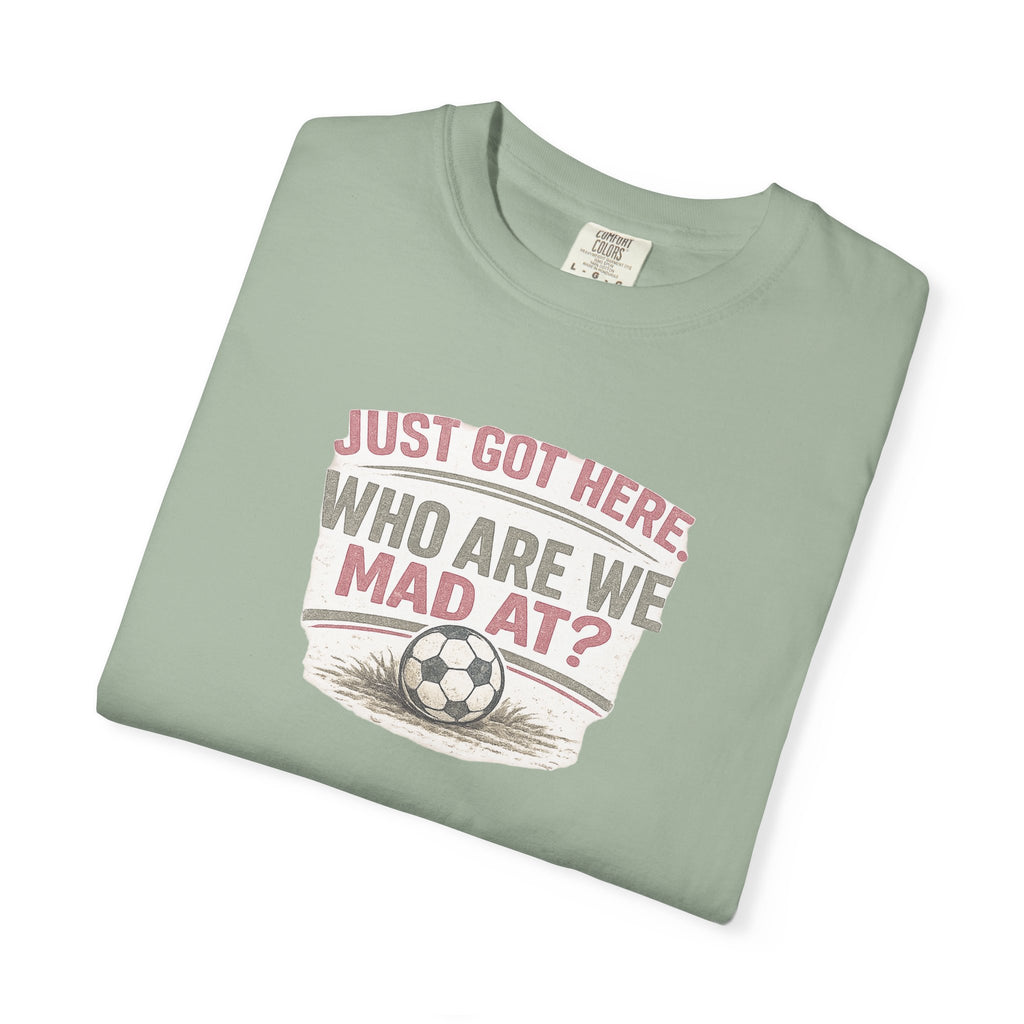 Just Got Here Vintage Soccer Tee