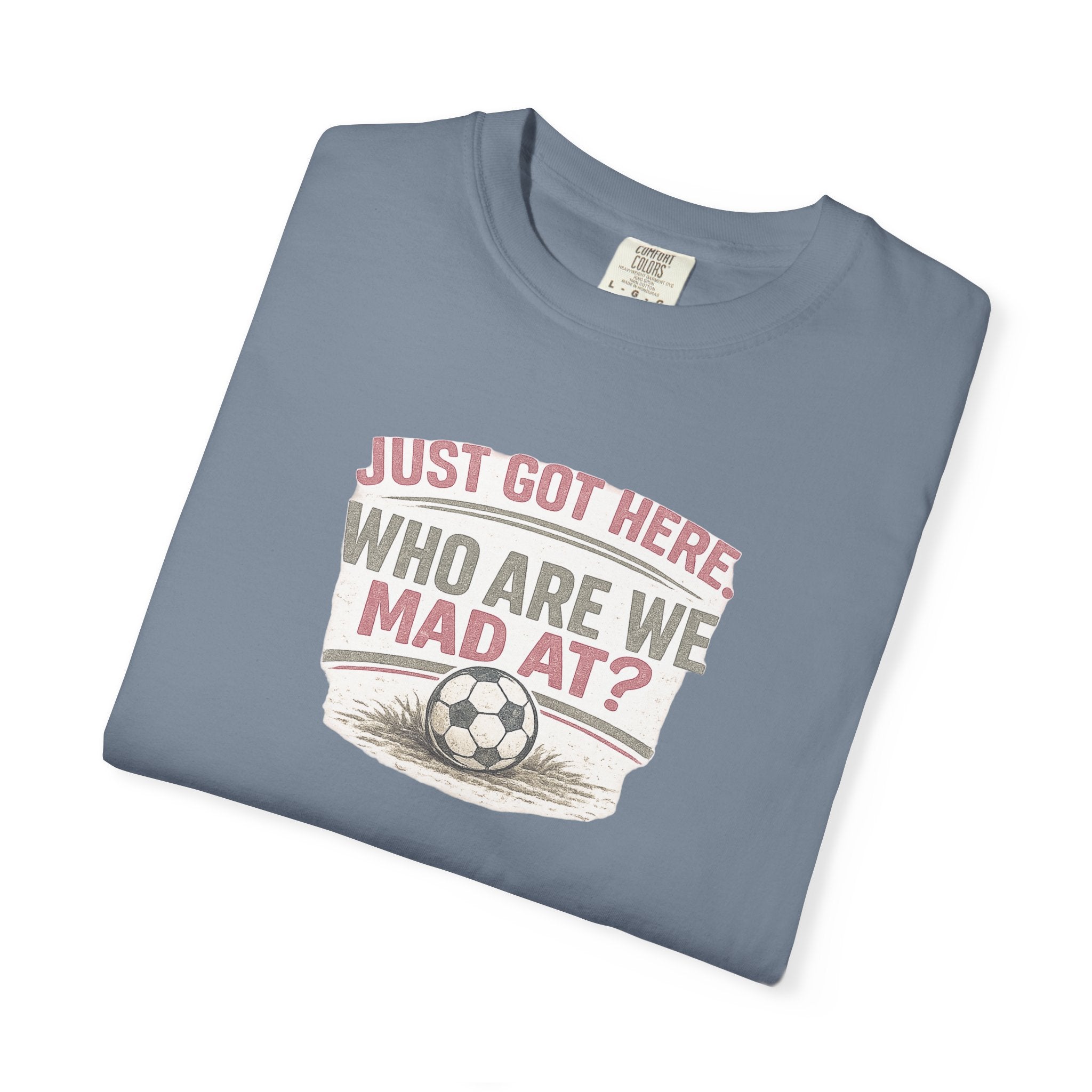Just Got Here Vintage Soccer Tee