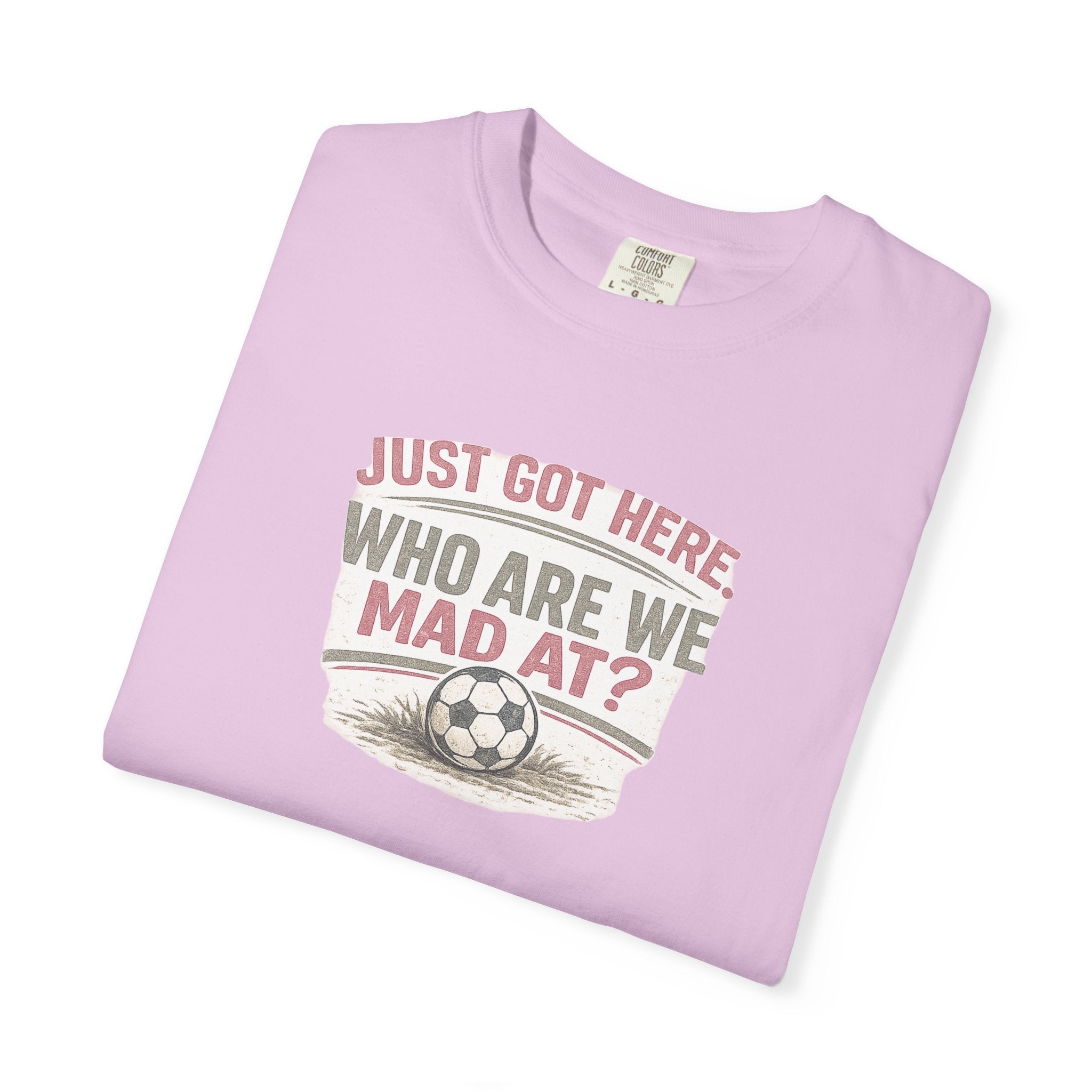 Just Got Here Vintage Soccer Tee