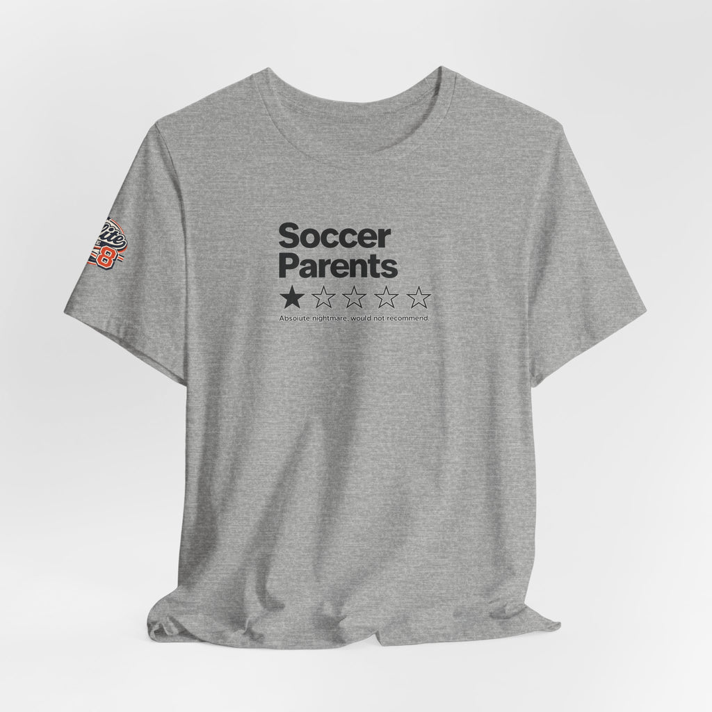 Soccer Parents 1-Star Review Tee — Funny Soccer Mom/Dad Shirt