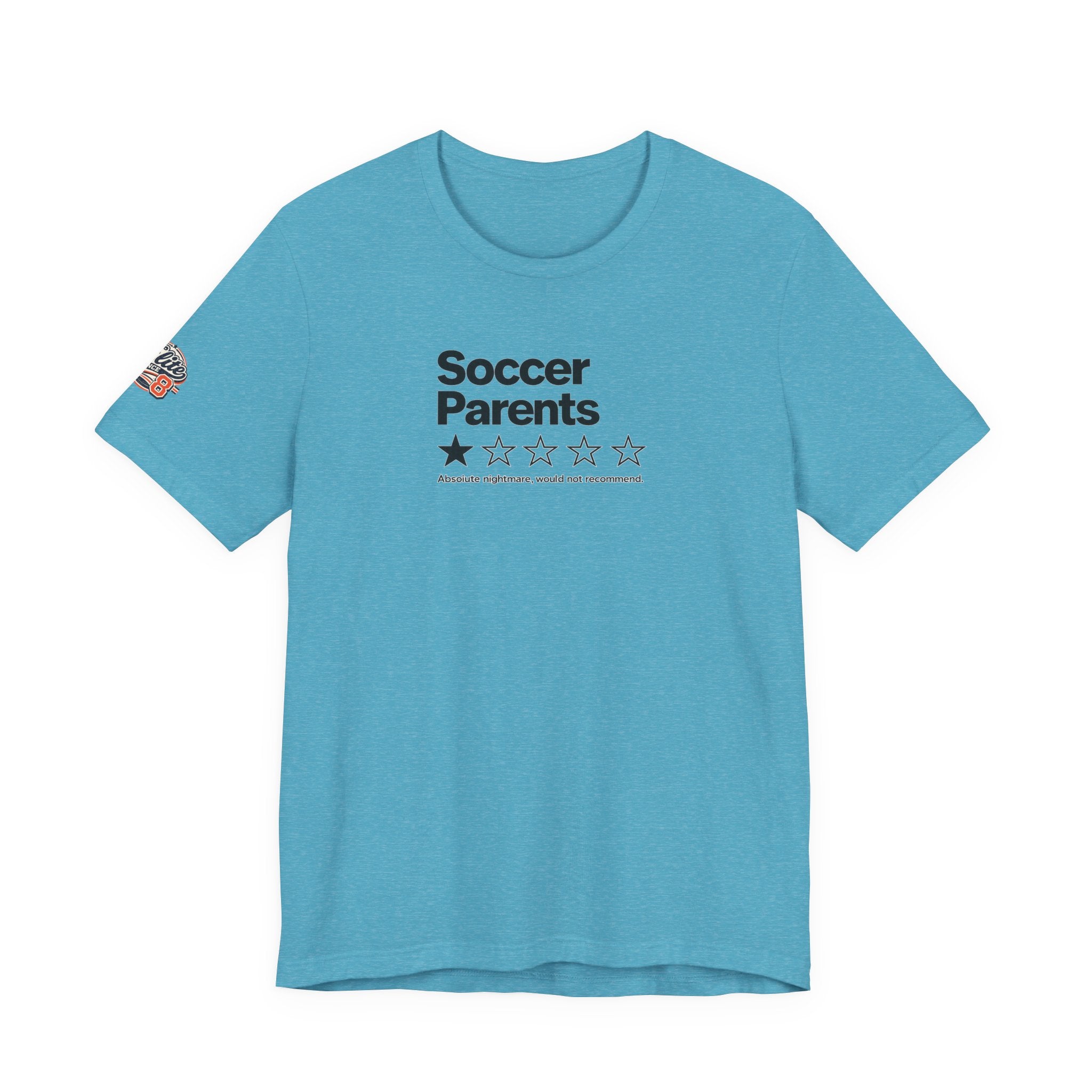 Soccer Parents 1-Star Review Tee — Funny Soccer Mom/Dad Shirt