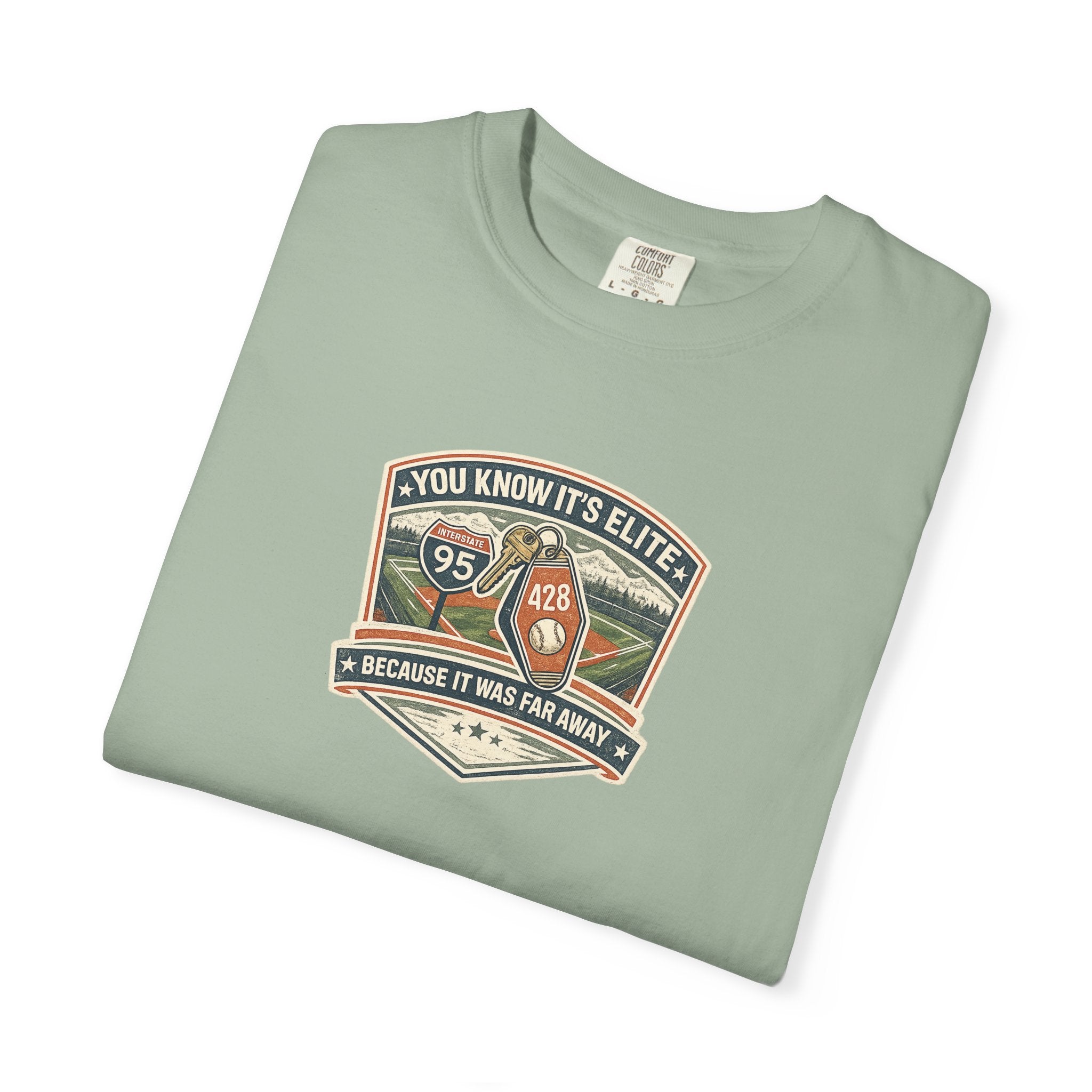 You Know It’s Elite Because It Was Far Away Baseball Tee