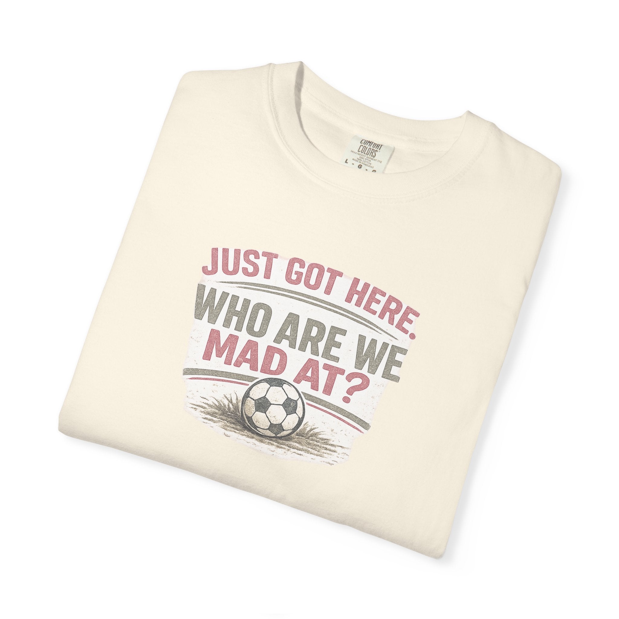 Just Got Here Vintage Soccer Tee