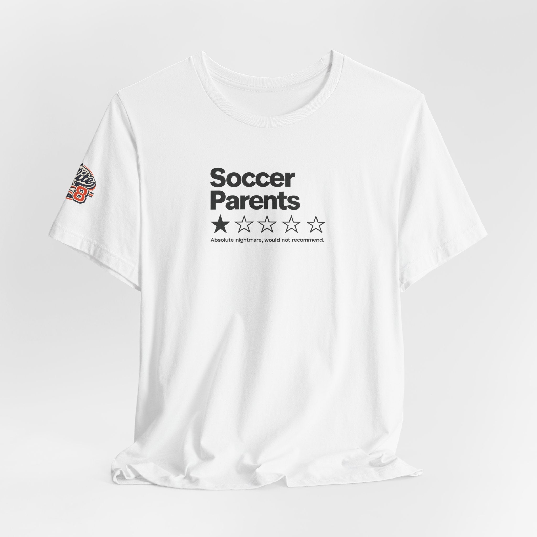 Soccer Parents 1-Star Review Tee — Funny Soccer Mom/Dad Shirt