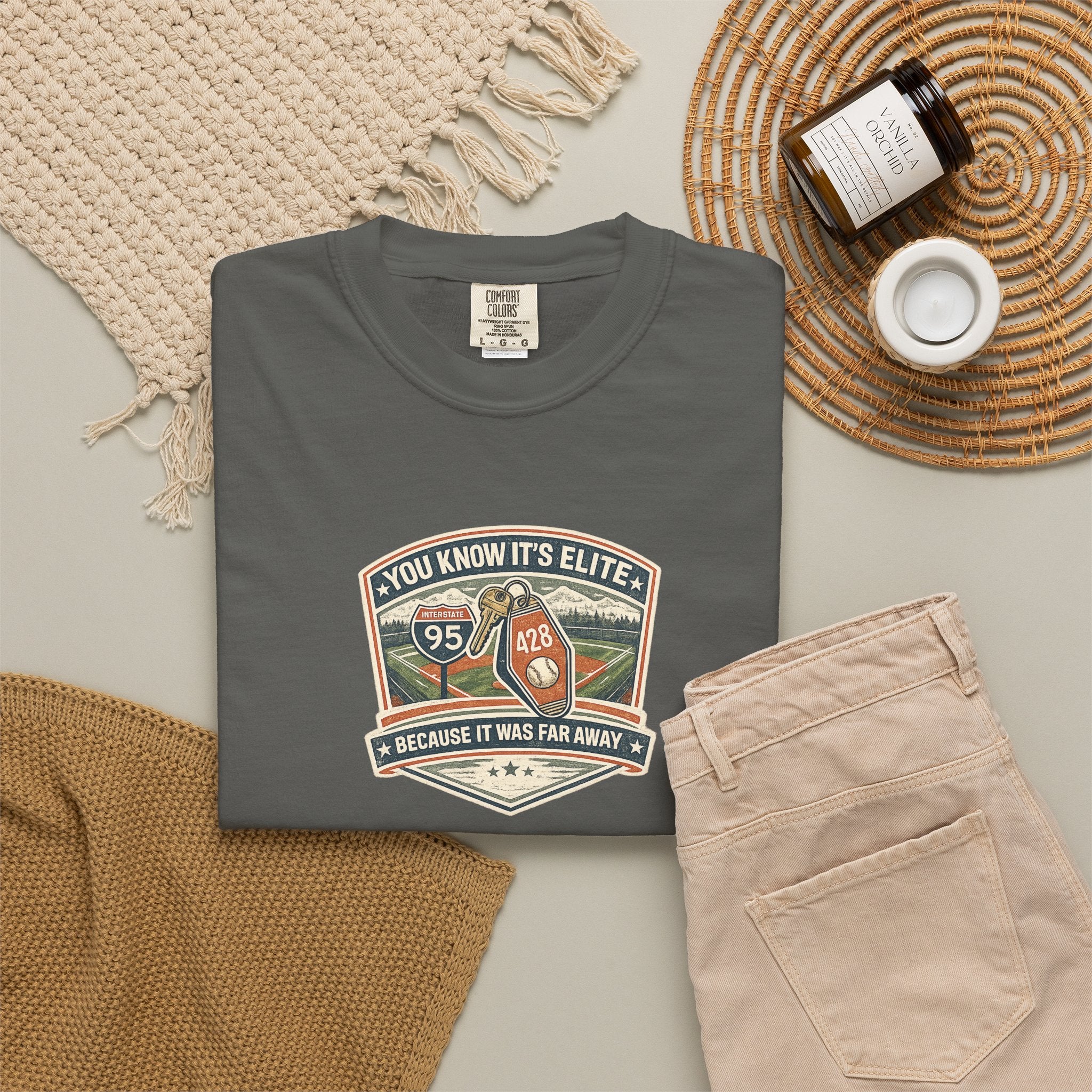 You Know It’s Elite Because It Was Far Away Baseball Tee