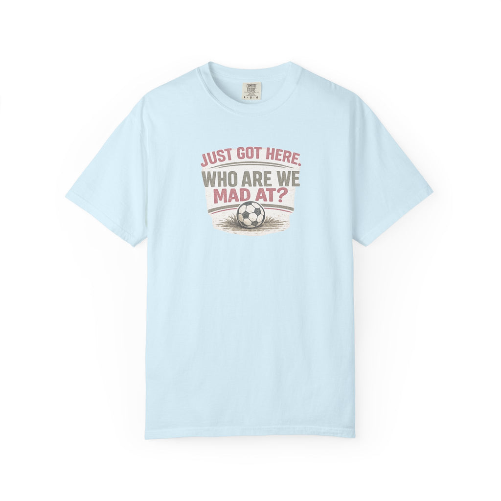 Just Got Here Vintage Soccer Tee