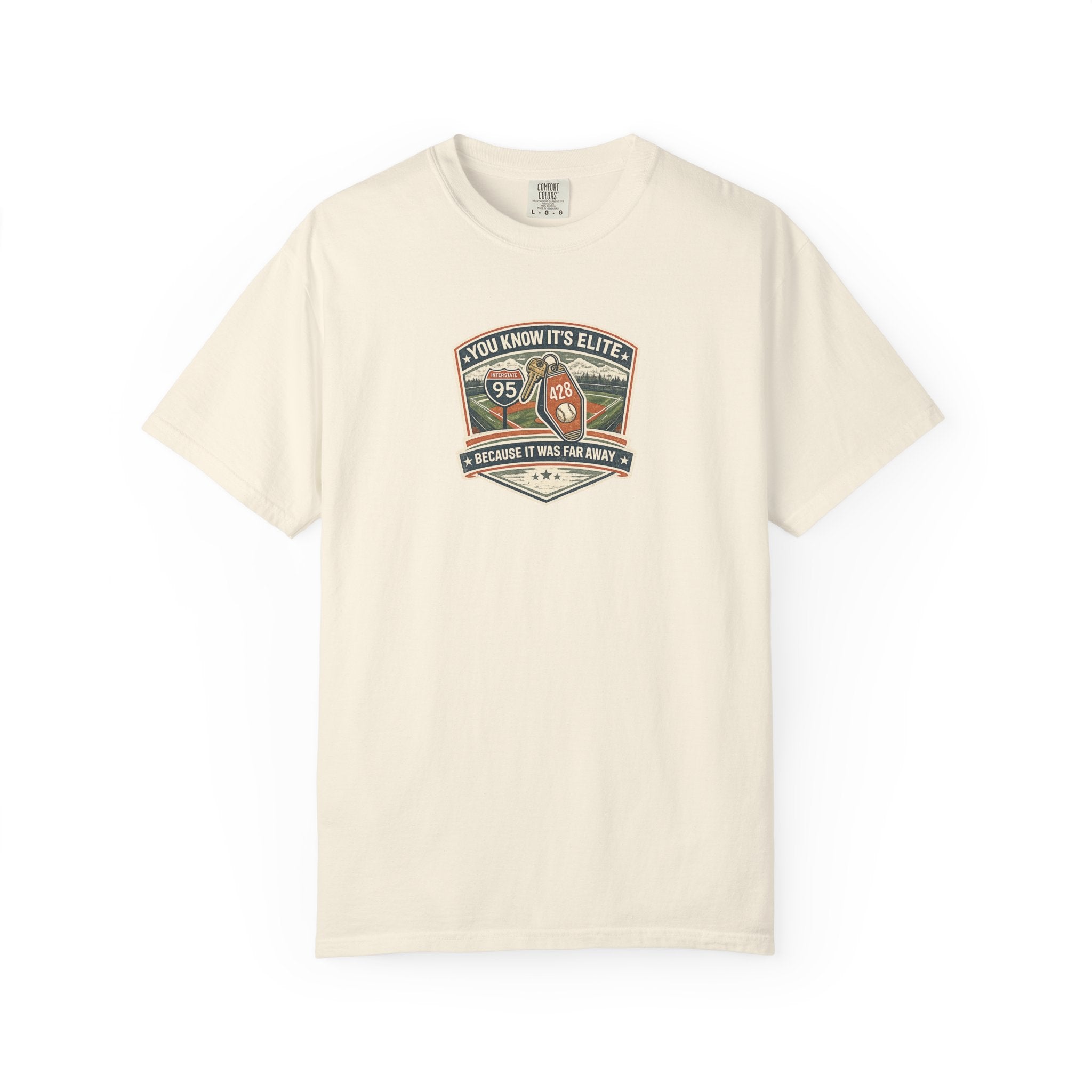 You Know It’s Elite Because It Was Far Away Baseball Tee