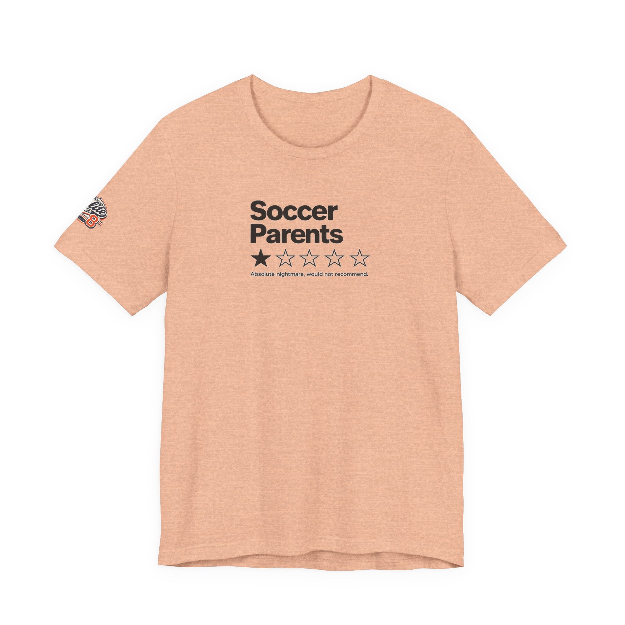 Soccer Parents 1-Star Review Tee — Funny Soccer Mom/Dad Shirt
