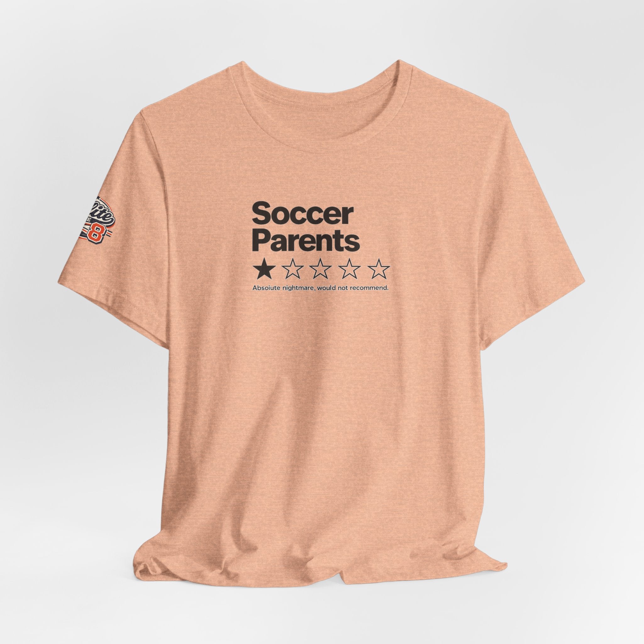 Soccer Parents 1-Star Review Tee — Funny Soccer Mom/Dad Shirt