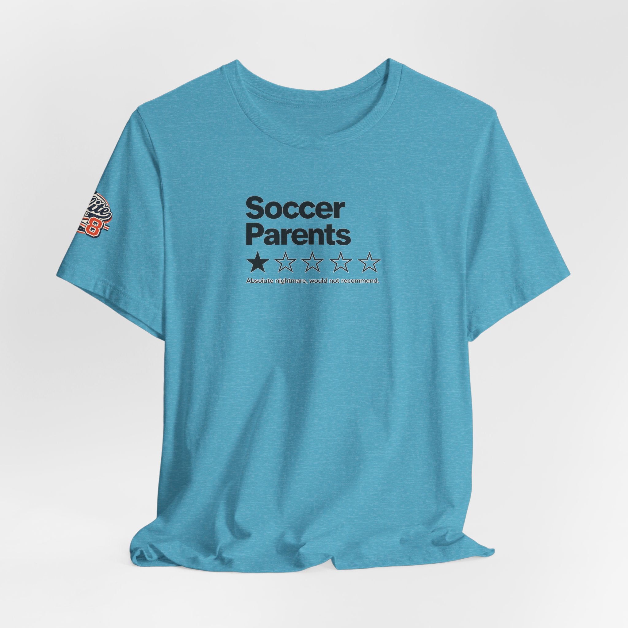 Soccer Parents 1-Star Review Tee — Funny Soccer Mom/Dad Shirt
