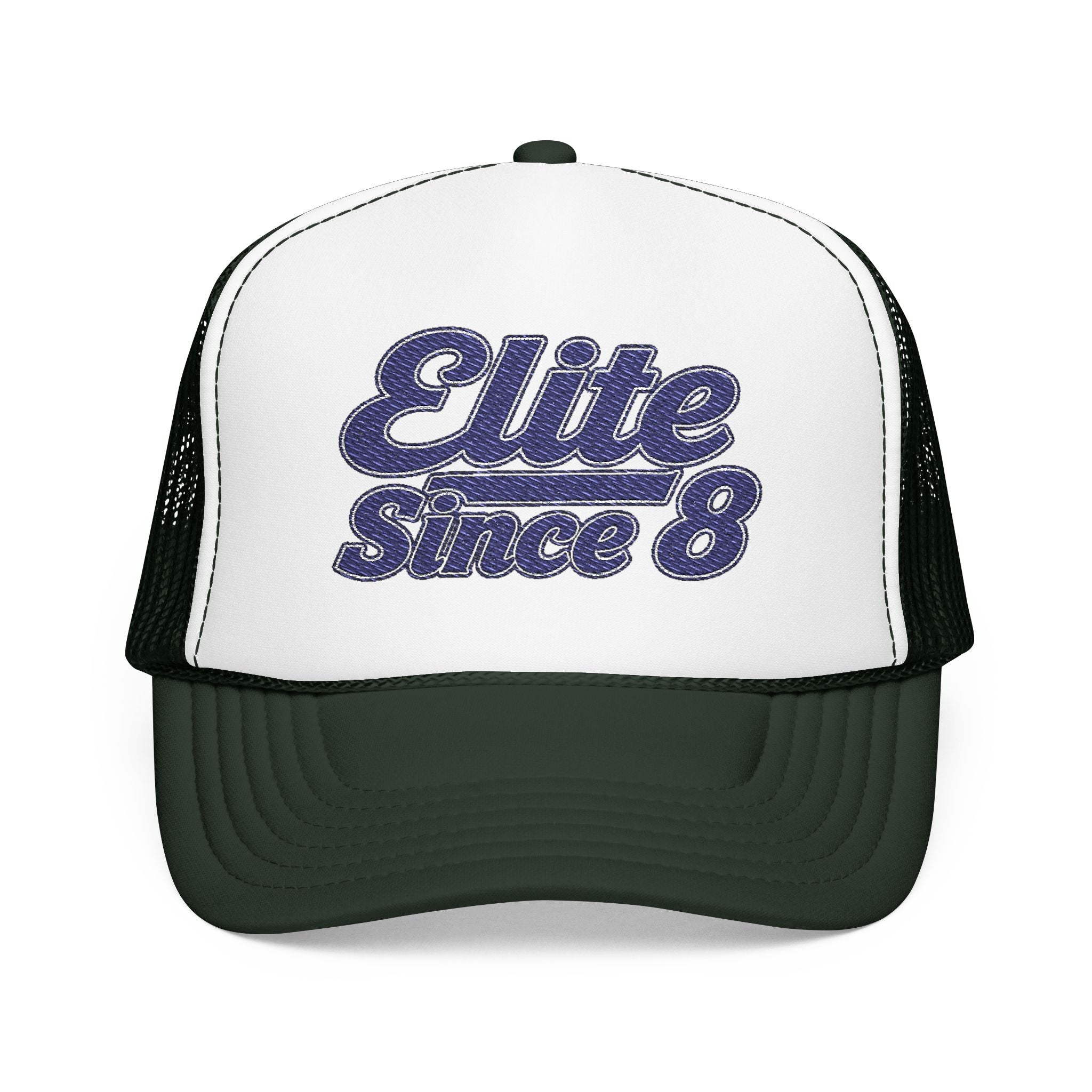 Trucker Hat - "Elite Since 8" Vintage Script Snapback