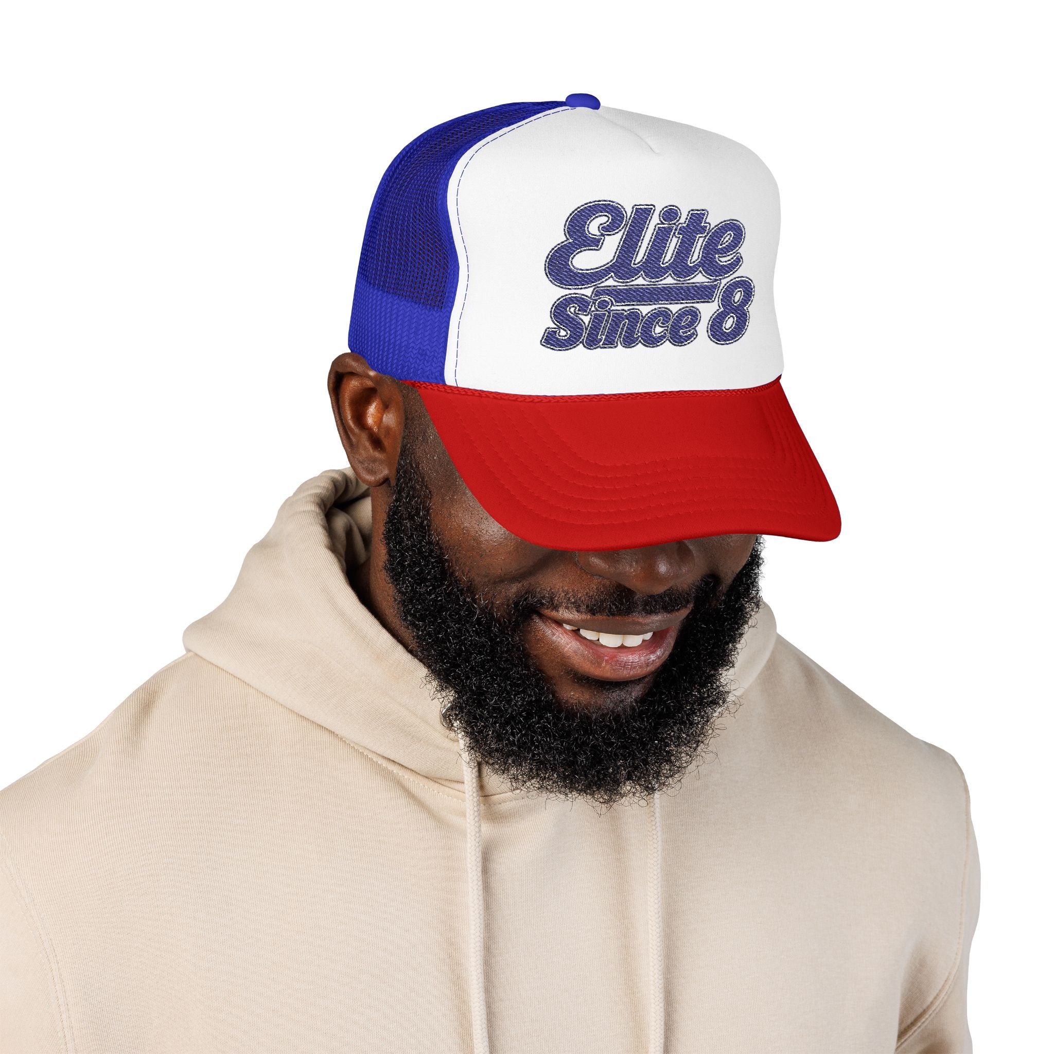 Trucker Hat - "Elite Since 8" Vintage Script Snapback