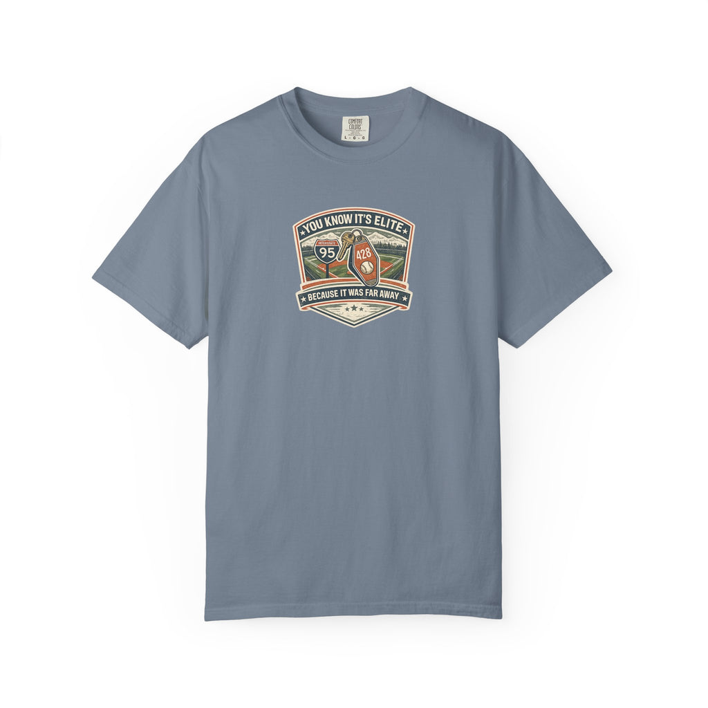 You Know It’s Elite Because It Was Far Away Baseball Tee