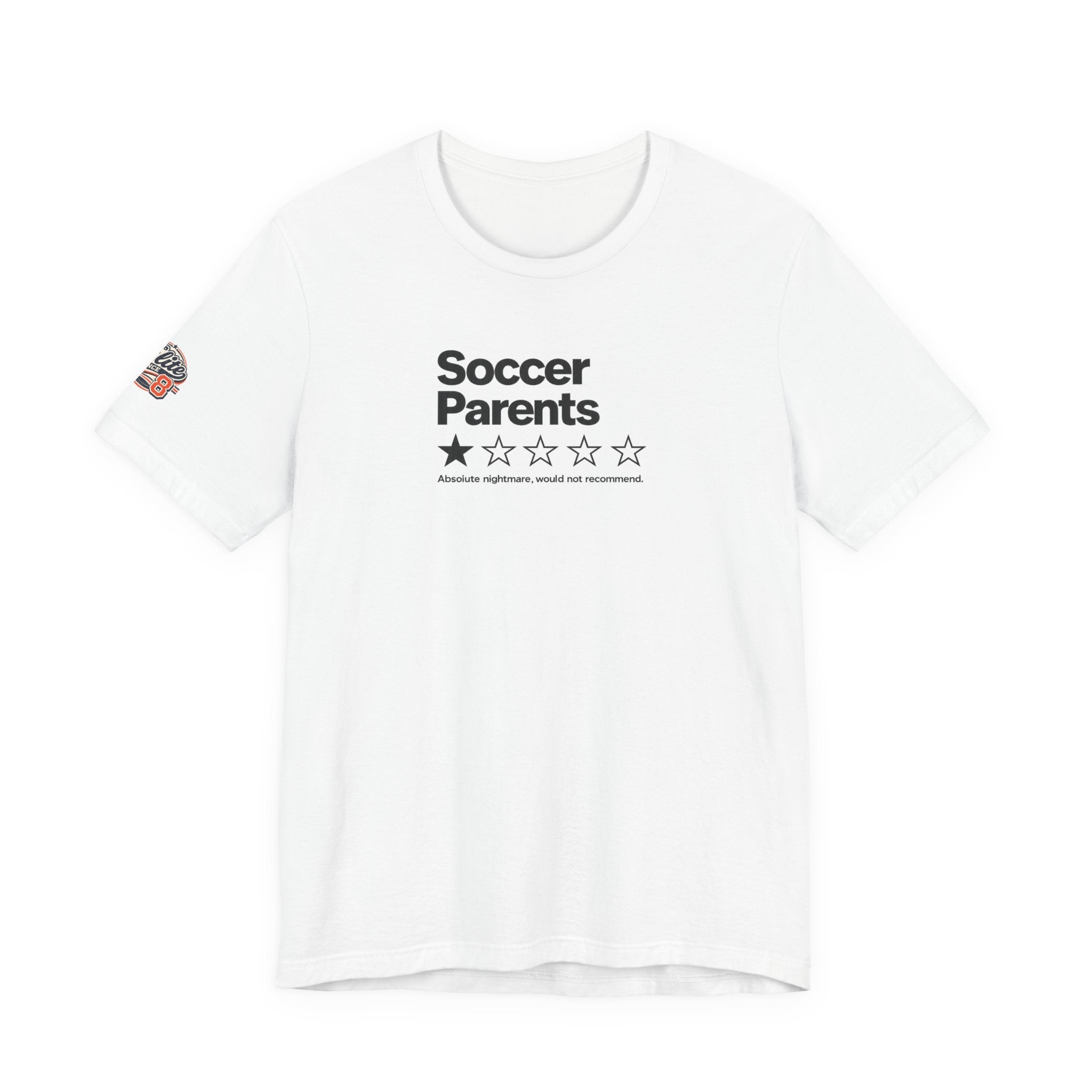 Soccer Parents 1-Star Review Tee — Funny Soccer Mom/Dad Shirt